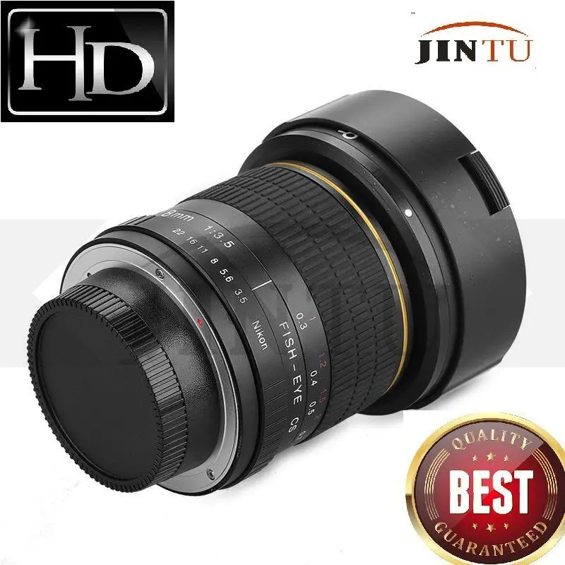 JINTU 8 мм f/3 5 широкоугольный объектив Super Fisheye для Nikon DSLR Camera D7500 D7200 D7600 D3400 D3200 D5200 D5400