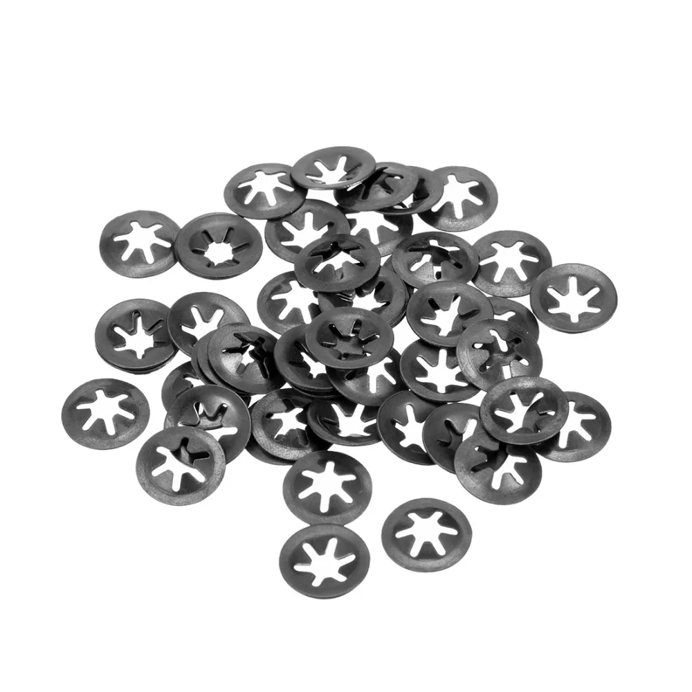 Uxcell 50 шт./лот M4 шайба с внутренними зубьями Starlock высококачественные шайбы замком