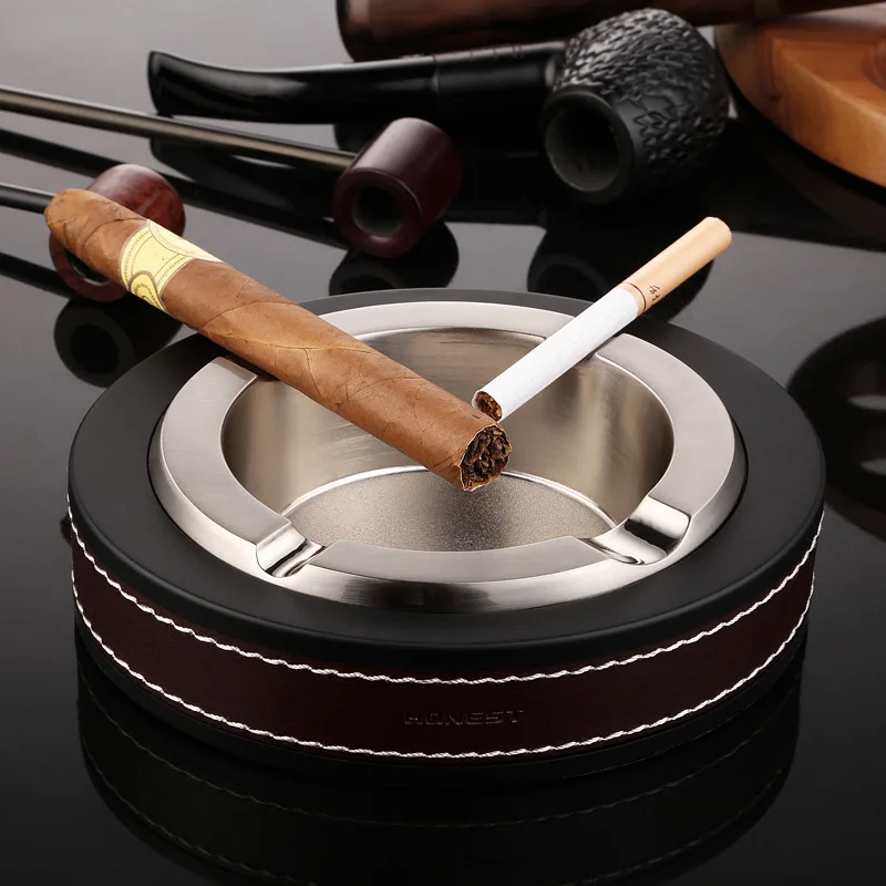 

1Pcs Fashion Upscale Household ashtray Smokeless High-end fashion Cigarette Ash Holder Living Room Office Bathroom Ashtray