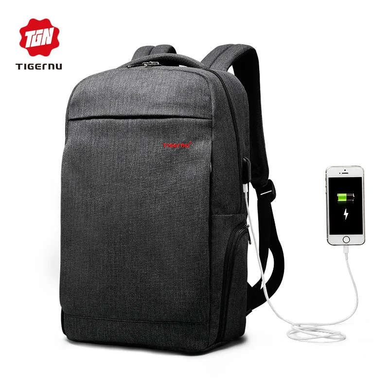 Tigernu Рюкзак для ноутбука 12 14.1&quot с usb зарядкой повседневный|charging backpack|backpack forlaptop