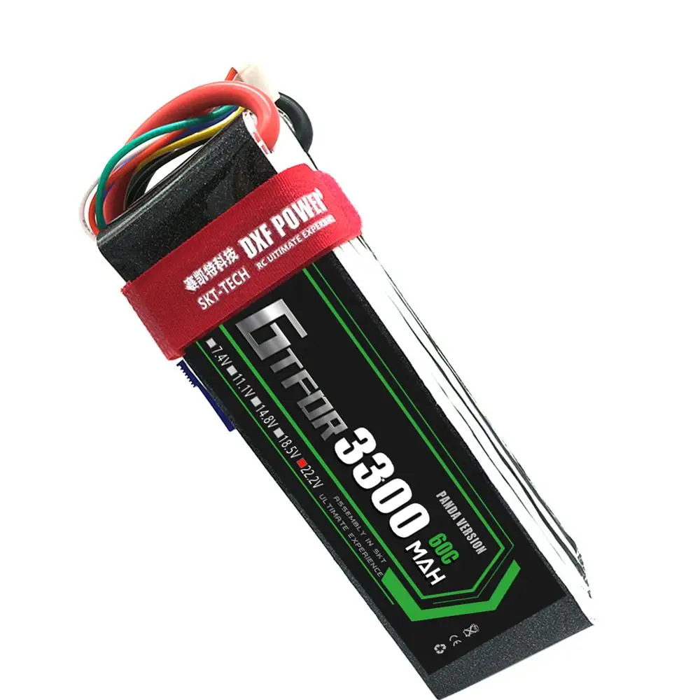 GTFDR аккумулятор Lipo 6s 22 2 в 3300 мАч 60C Max120C для радиоуправляемой машины FPV Trex 500 600E