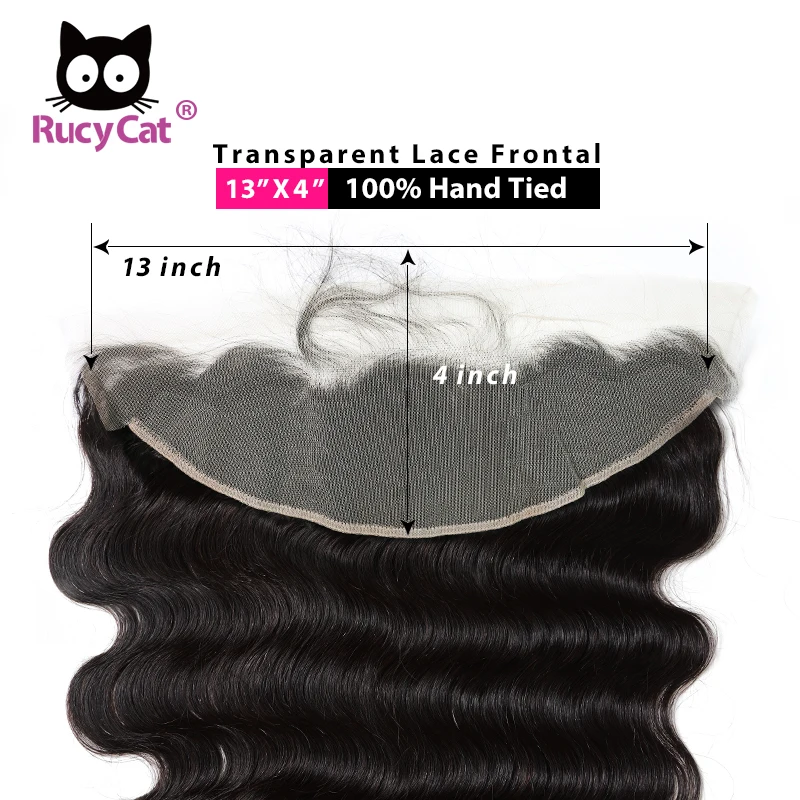 Свободные натуральные волосы 13х4 прозрачные кружевные фронтальные волнистые для