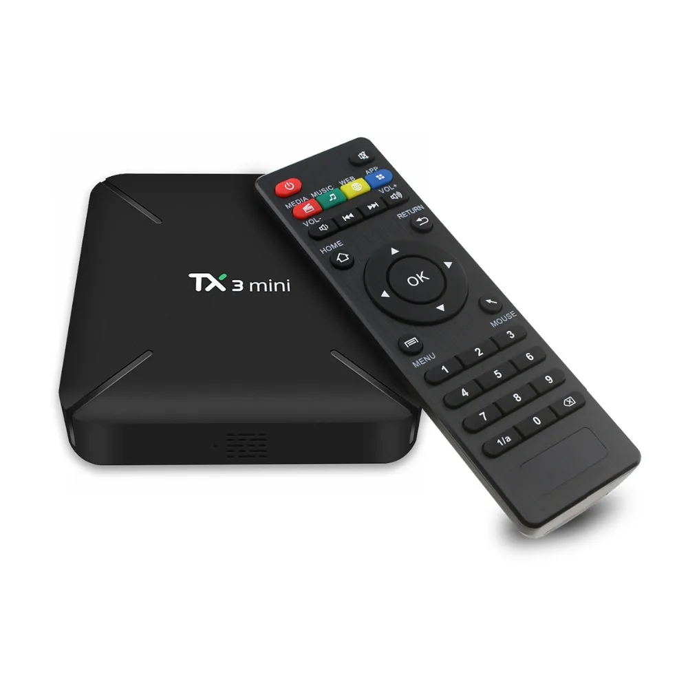 TX3 мини L/H Smart TV Box Amlogic S905W четырехъядерный Android 7 1 1G8G 2G16G поддержка 4K H.265 WiFi