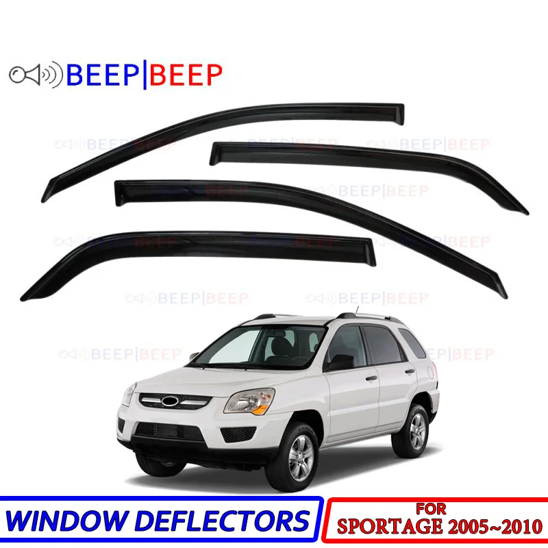 Дефлекторы окон автомобиля для Kia Sportage 2005 ~ 2010 автомобильный дефлектор защиты от