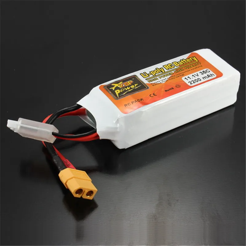 Аккумуляторная батарея ZOP Power 11 1 В 2200 мАч 3 S 35C Lipo Разъем XT60 для радиоуправляемого