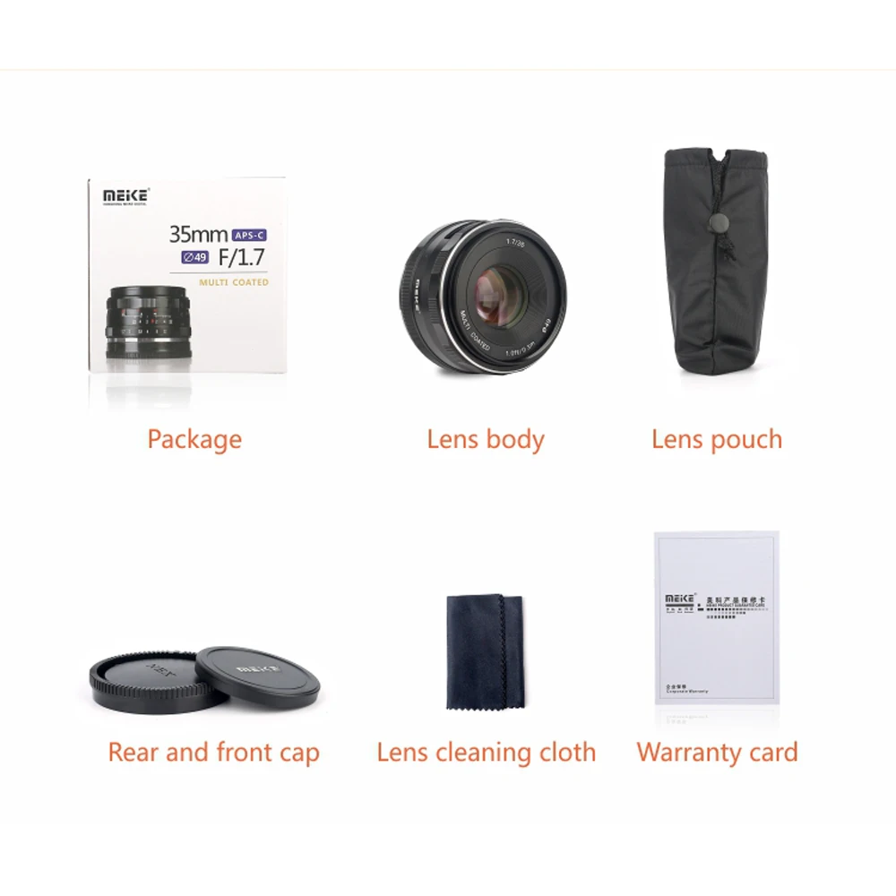 Meike флейта 35 мм f 1 7 Большая диафрагма ручная фокусировка объектив для Sony E Mount cameras