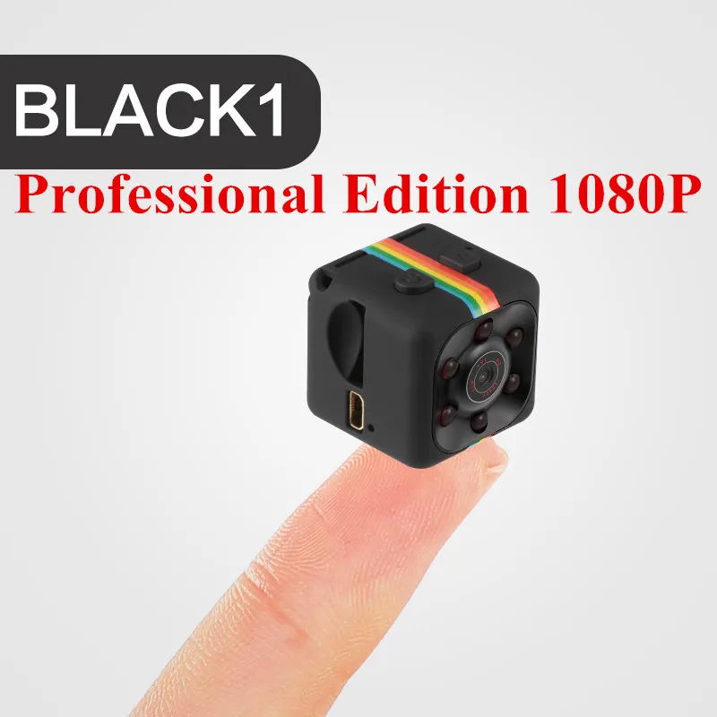 Camera SQ11 PRO Mini Camera HD 1080P Camara espia secret camera Support Hiden TFcard PK SQ16 SQ13 SQ12 SQ8 SQ6 SQ19 - Цвет: 1080P Black1