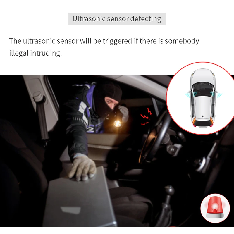 Автомобильный ЖК дисплей EASYGUARD с 2 ходовым ультразвуковым/ударным датчиком