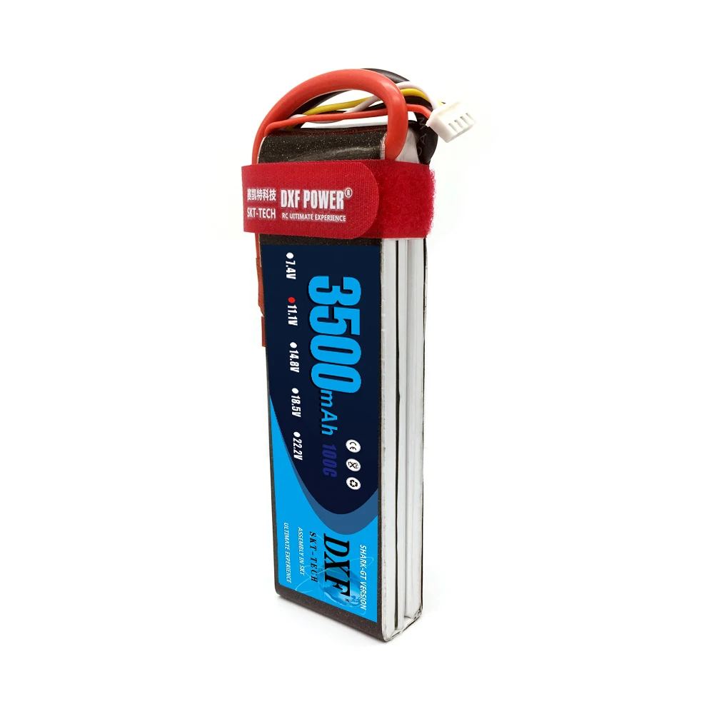 

DXF RC Lipo battery 11.1v 3500mAh 3S 100C max200C rechargeable battery FOR RC airplane RC Tanks drone boat car Lipo Battery