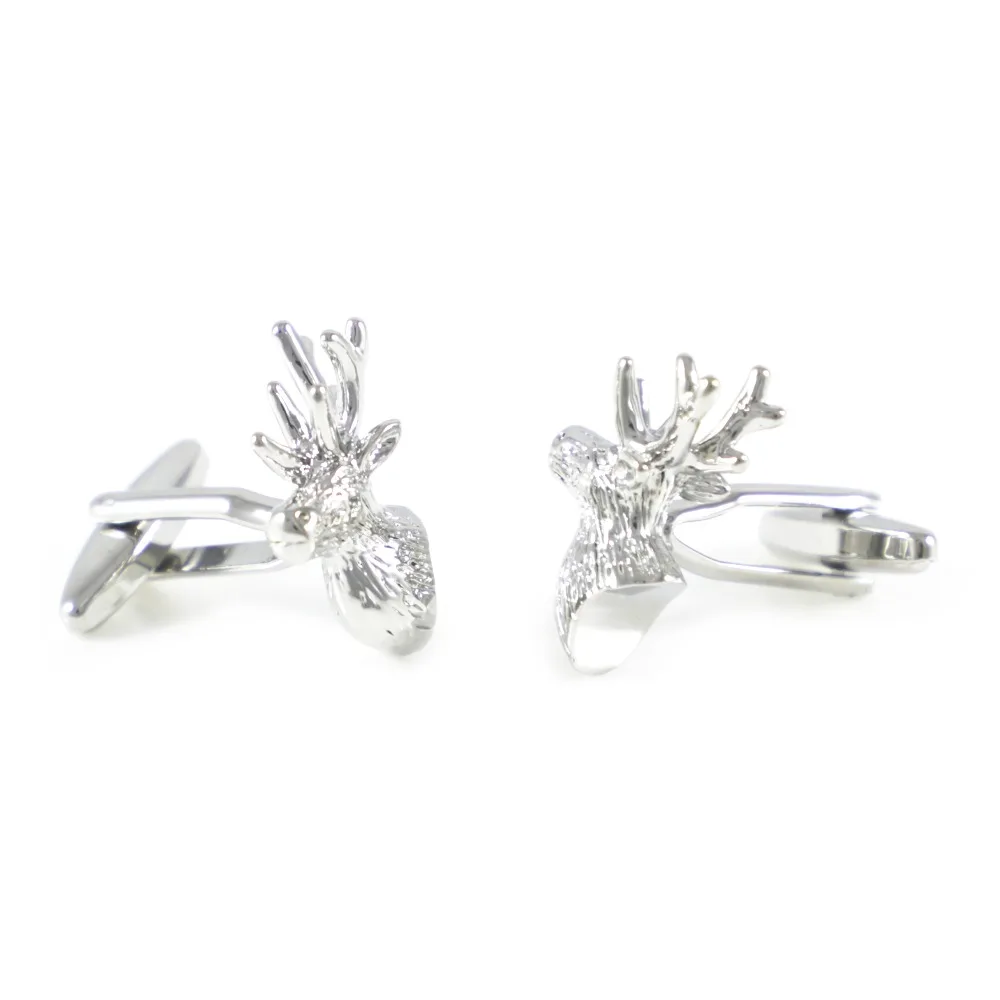 Reindeer Cufflinks Calibou Stags Head Cuff Links Father's Day Wedding Birthday Gifts | Украшения и аксессуары