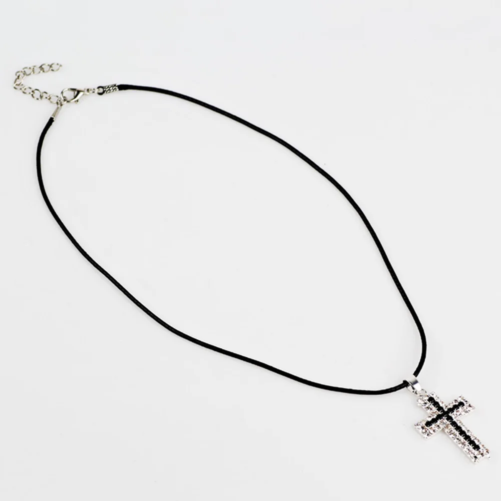 2017 new unisex Gift rhinestone Cross Pendant Necklaces Statement for Women Jewelry Jesus church Christian God gift | Украшения и