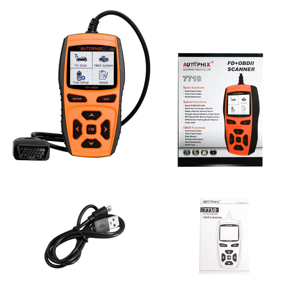AUTOPHIX 7710 профессиональный диагностический сканер obd-ii для Ford поддерживающий многоязычный