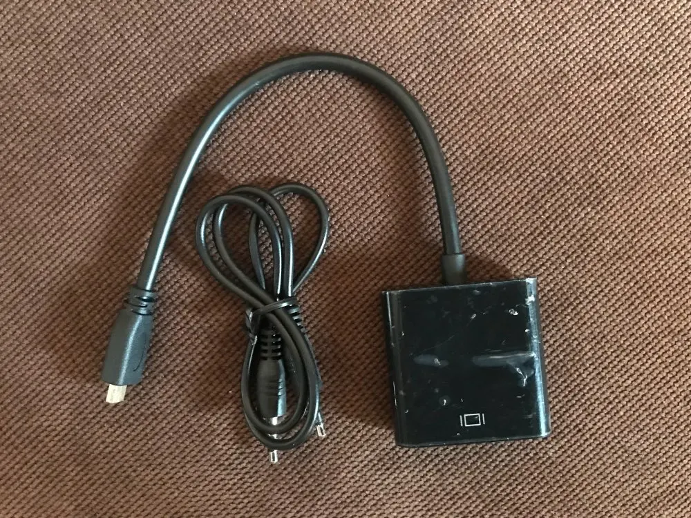 1080P микро HDMI к VGA видео конвертер Кабель-адаптер для ПК Монитор Проектор