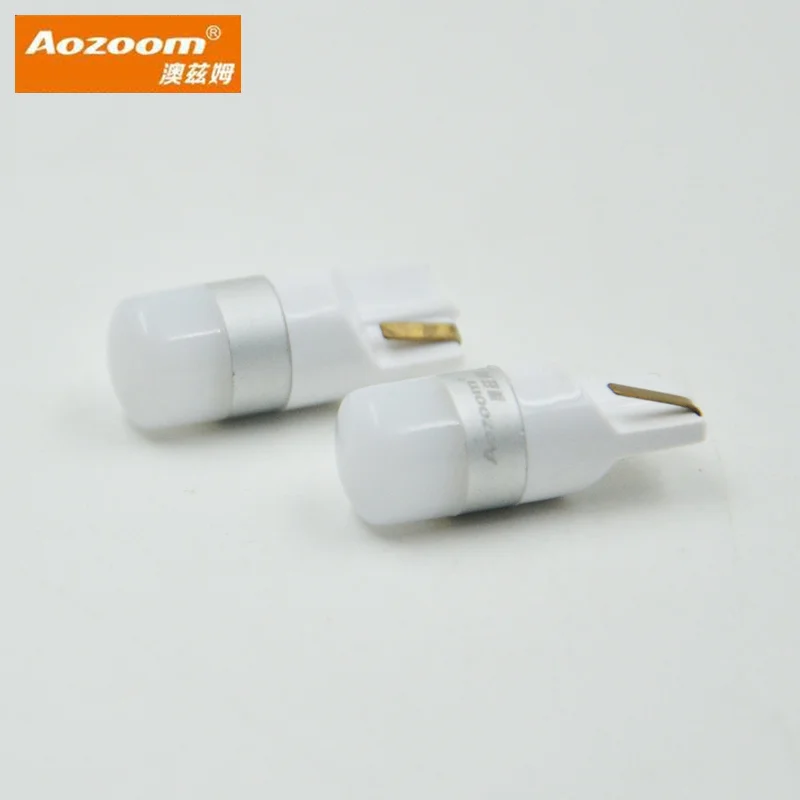 Aozoom 1 комплект T10 светодиодный лампочка W5w DRL для автомобиля 3030 SMD 194 168 COB габаритный