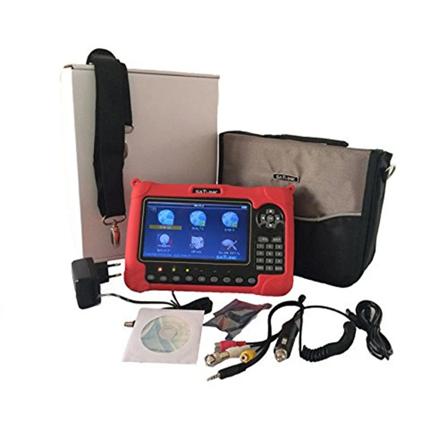 Satlink WS-6980 Digital Satellite Finder DVB-S2 DVB-C DVB-T/T2 Combo Detection Spectrum Analyzer Constellation Meter WS6980 6980