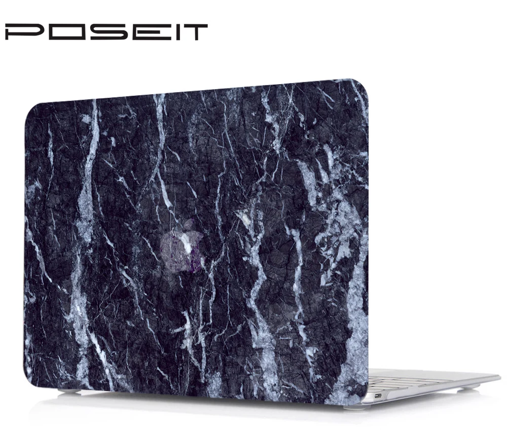 Новый жесткий чехол с мраморными принтами + для клавиатуры экранная пленка Macbook Pro