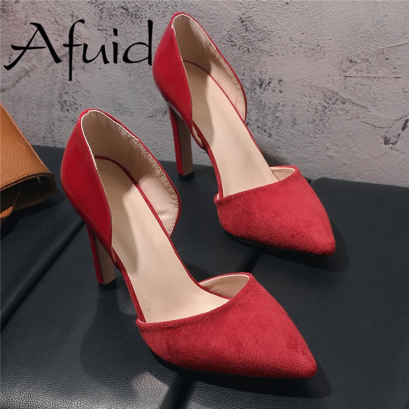 AFUID/офисная обувь для женщин Классические женские туфли лодочки из натуральной