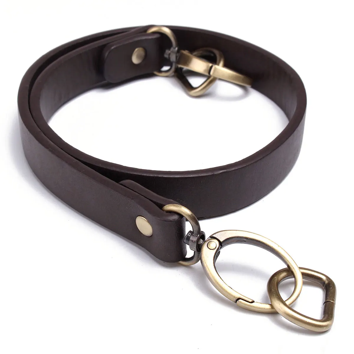 

60cm Bag Handle Shoulder Bag Belts Purse Chain Strap PU Handle Shoulder Strap Handbag Handle Bag Metal Replacement Bands Black