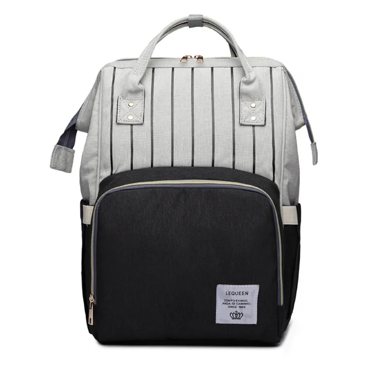 Stripe Black 30 цветов, модная сумка для подгузников, уход за ребенком, сумка для подгузников в полоску, сумка для подгузников, органайзер, водонепроницаемая сумка для мам - Цвет: Stripe Black