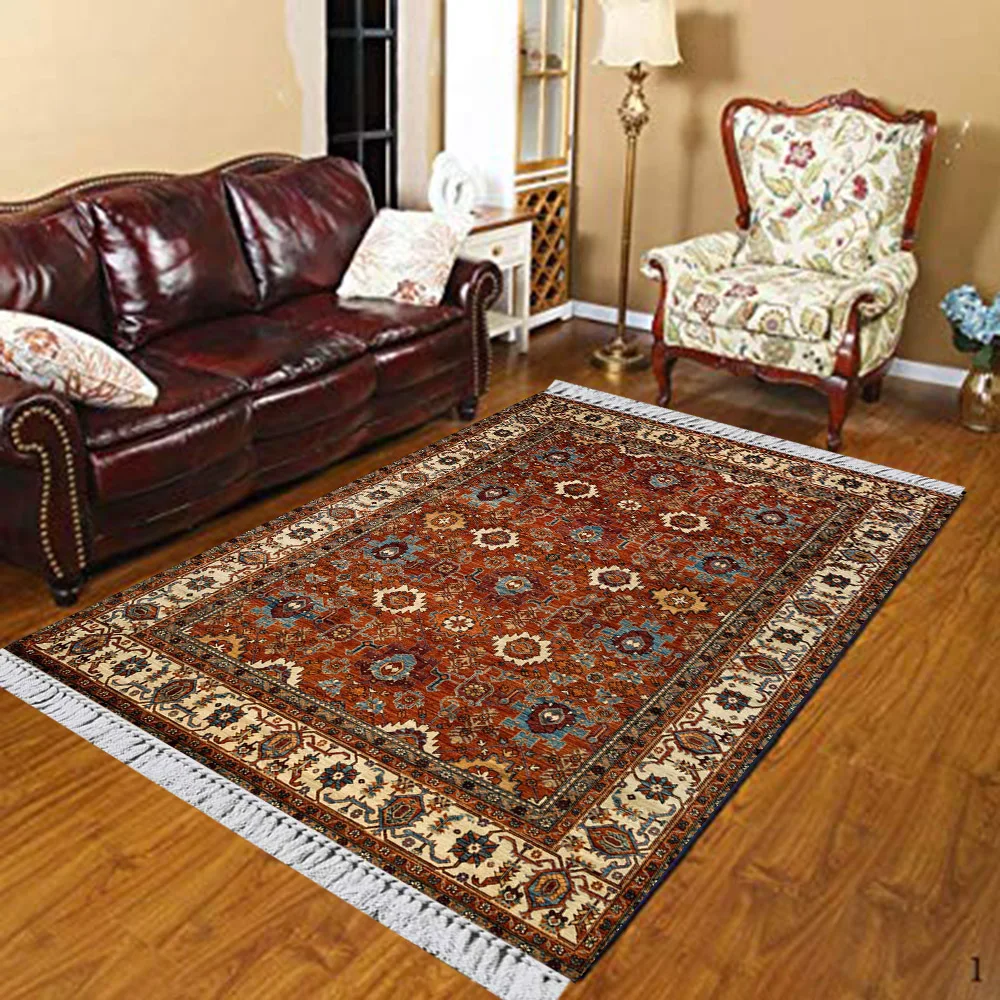 Еще коричневый красный кремовый марокканский подлинный 3d принт нескользящий