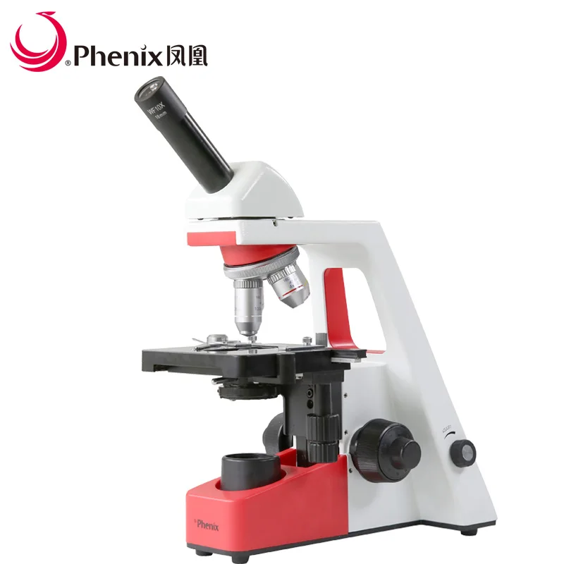 Phenix/40X 1600X монокулярный микроскоп биологический оптический Студенческий