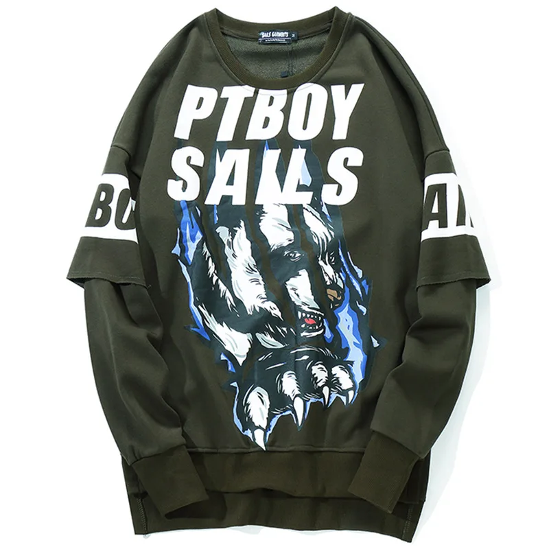 Прямая поставка 2018 Новая мода PTBOY SAILS с длинными рукавами Мужская крутая верхняя