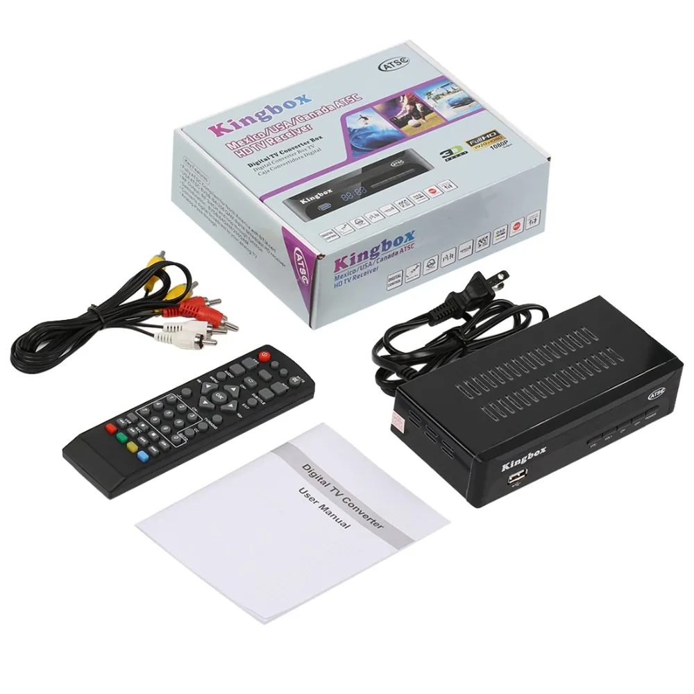 Leelbox цифровой конвертер для аналогового ТВ Q03S ATSC конвертер HD 1080P с записью пауза Live tv USB мультимедийное воспроизведение