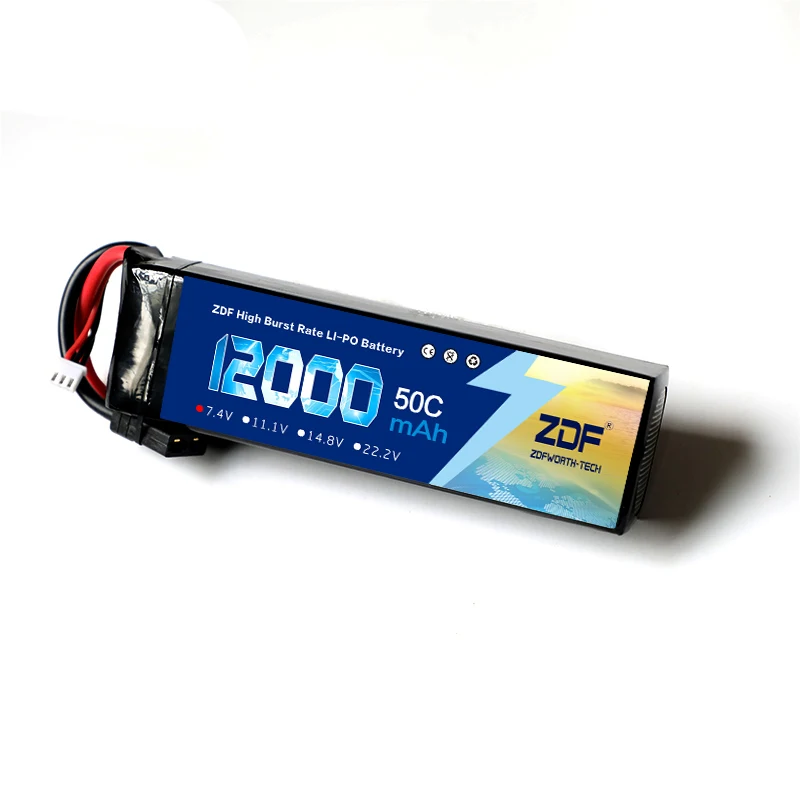 ZDF 2 шт./лот Радиоуправляемый автомобильный Lipo аккумулятор 2S 4P 7 4 В 12000 мАч 50C Max 100C