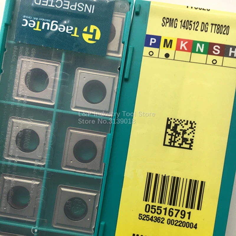Новинка оригинальные твердосплавные вставки Taegutec SPMG140512DG TT8020 U для дрели SPMG 140512 DG