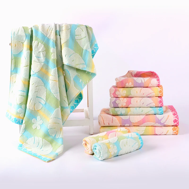 Премиум хлопковые ваннные полотенца для взрослых, впитывающие влагу, быстро сохнущие, Sunvim размером 50x90 см MOS18-3B1.