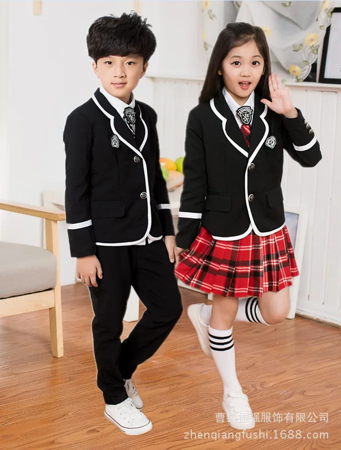 Новинка 2019, модный костюм для мальчиков и девочек, танцевальная одежда для представлений, Детская школьная форма, комплект для колледжа, 530 от AliExpress WW