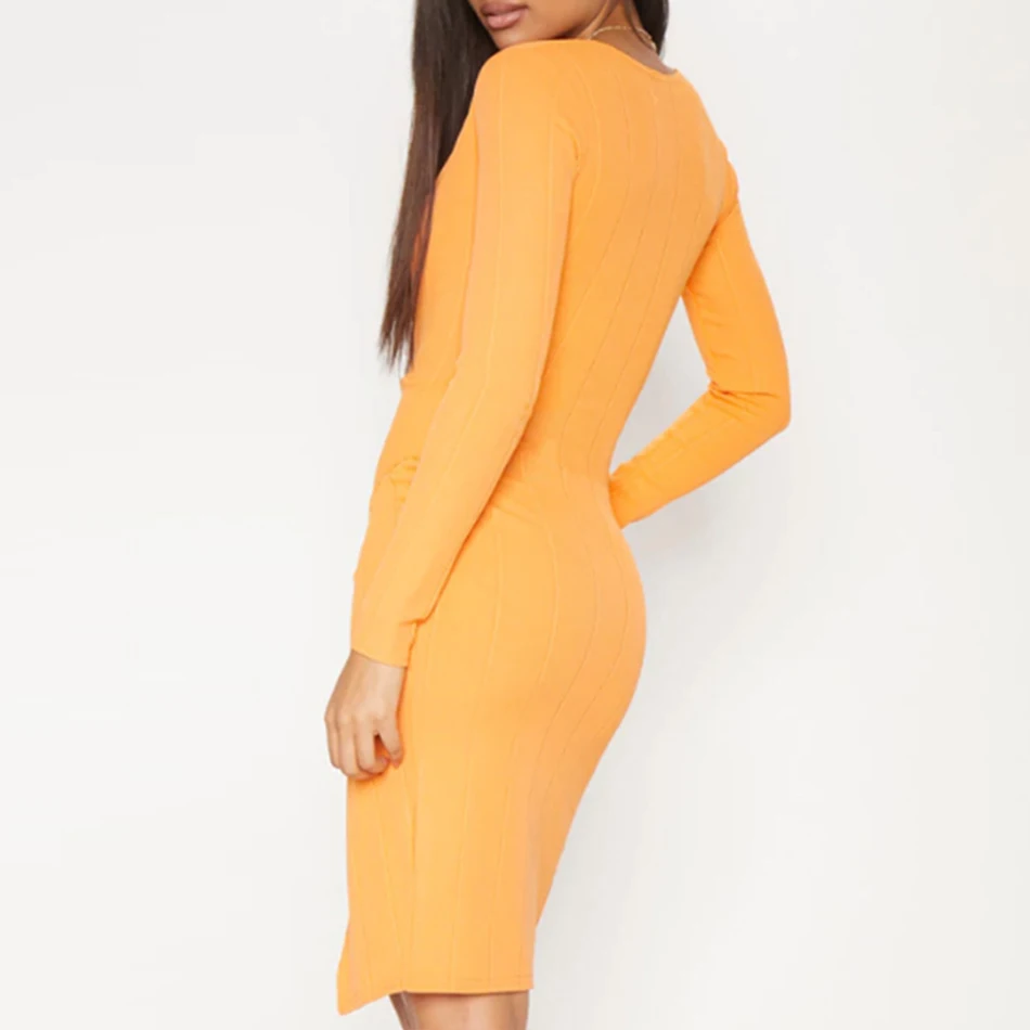 ADYCE 2019 новое летнее женское Бандажное Платье Vestidos сексуальное с длинным рукавом