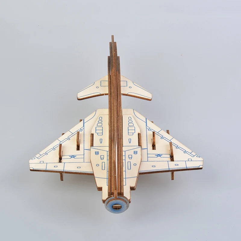 J-10 Raptors истребитель самолёт 3D деревянная игрушка сделай сам набор моделей для