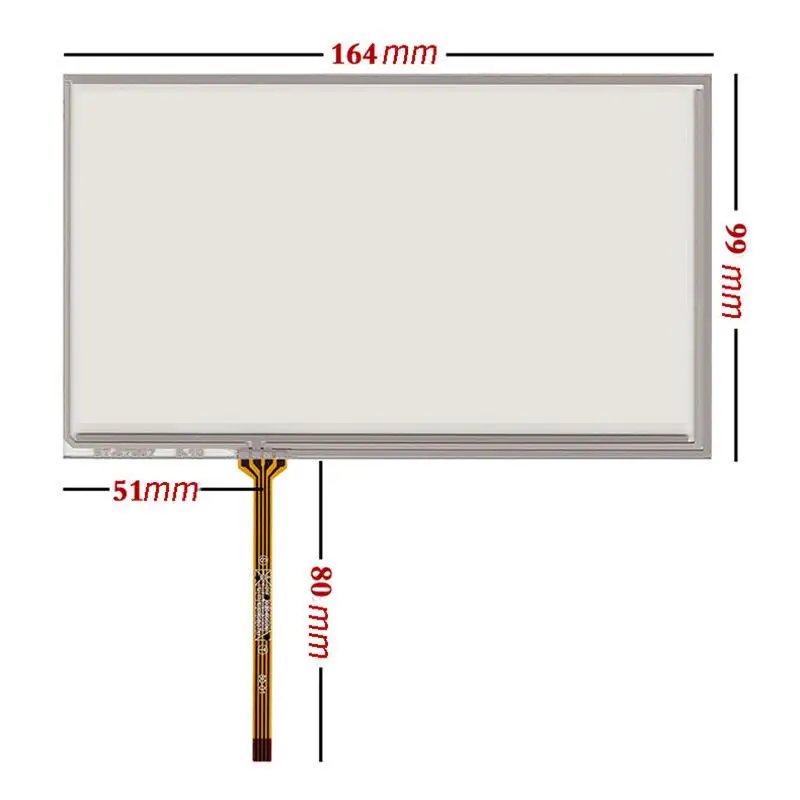 

For 7inch 164*99mm 4-wire AT070TN94 90 92 Digitizer Resistive Touch Screen Panel Resistance Sensor