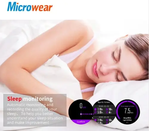 Microwear L1 спортивные Смарт часы для Android IOS сердечного ритма 2G Wifi Bluetooth Вызов 0.2MP
