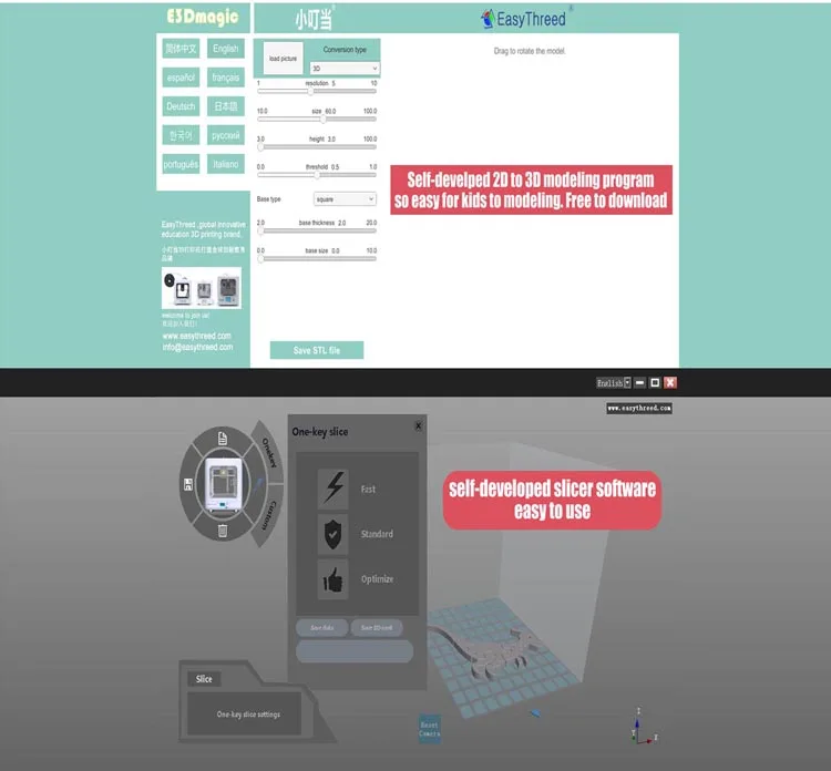 Easythreed нано мини 3d принтер для детей, для образования, персональный потребительский 3d принтер, портативный доступный лучший подарок 3d принтер