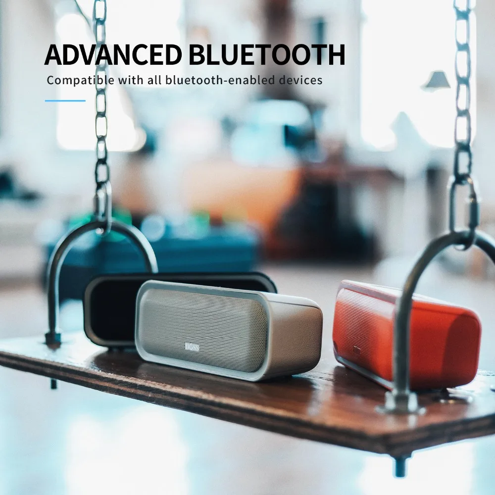 ДОСС SoundBox Pro СПЦ Bluetooth Динамик 2*10 Вт Беспроводной s с светодио дный свет Enhanced Bass