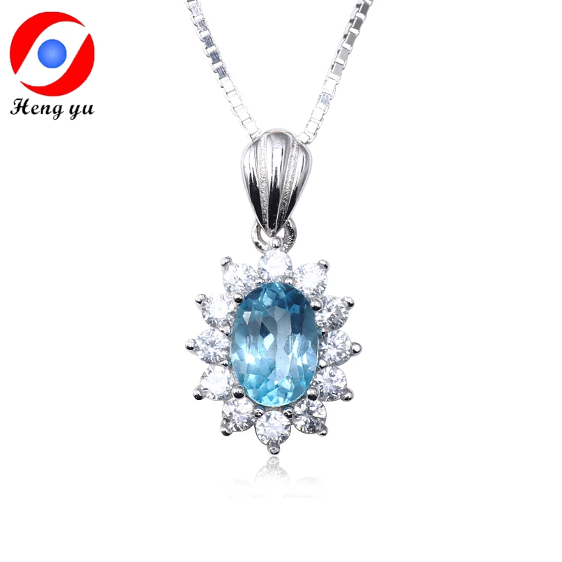 HENGYU Для женщин ожерелья подвески 925 пробы серебро Schmuck Романтический Fine Jewelry дамы