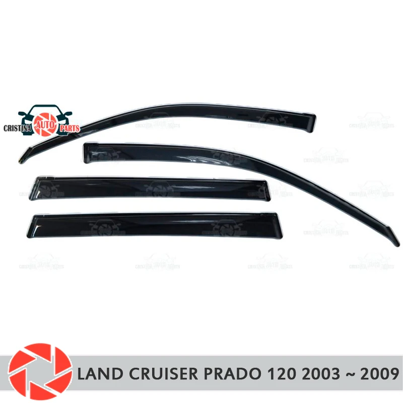 Дефлектор окна для Toyota Land Cruiser Prado 120 2003 ~ 2009 дефлектор от дождя грязь Стайлинг