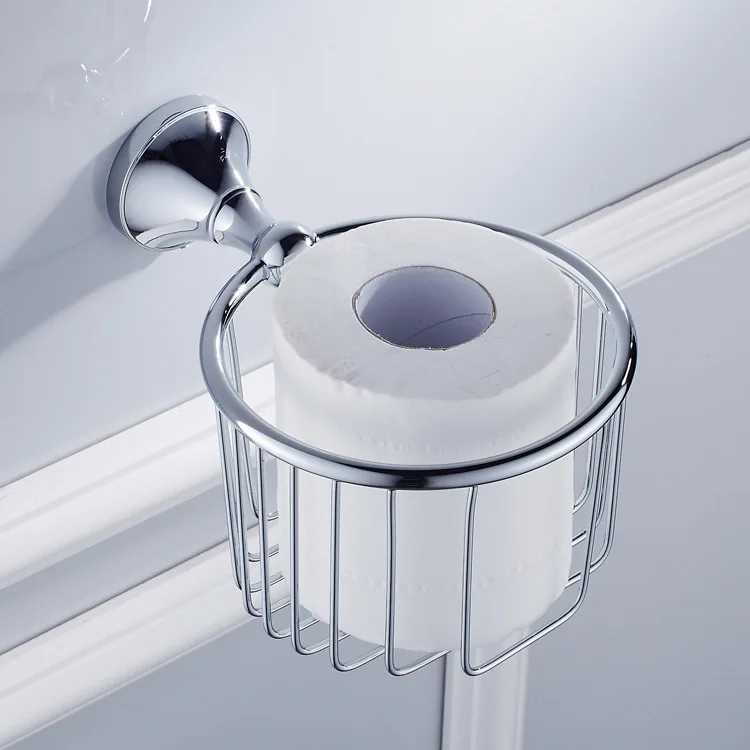 Shower Basket Современный стиль, полированный хром, аксессуары для ванной комнаты, держатель для туалетной бумаги, вешалка для полотенец, полка, мыльница, душ, аксессуары для ванной, набор - Цвет: Shower Basket