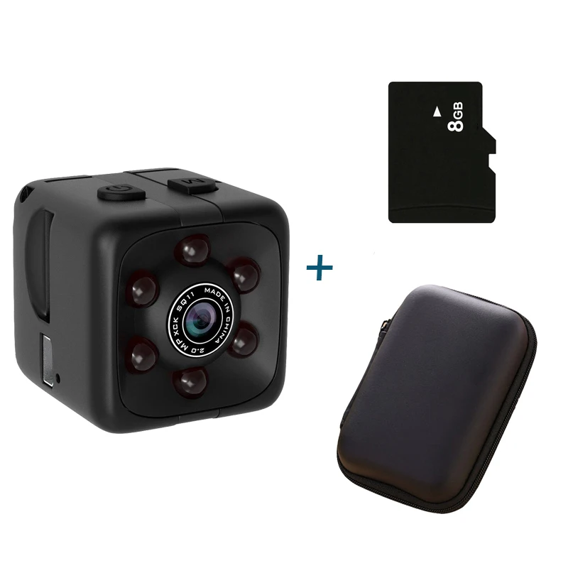 Мини камера SQ11 PRO HD 1080P с датчиком ночного видения видеокамера движения DVR микро