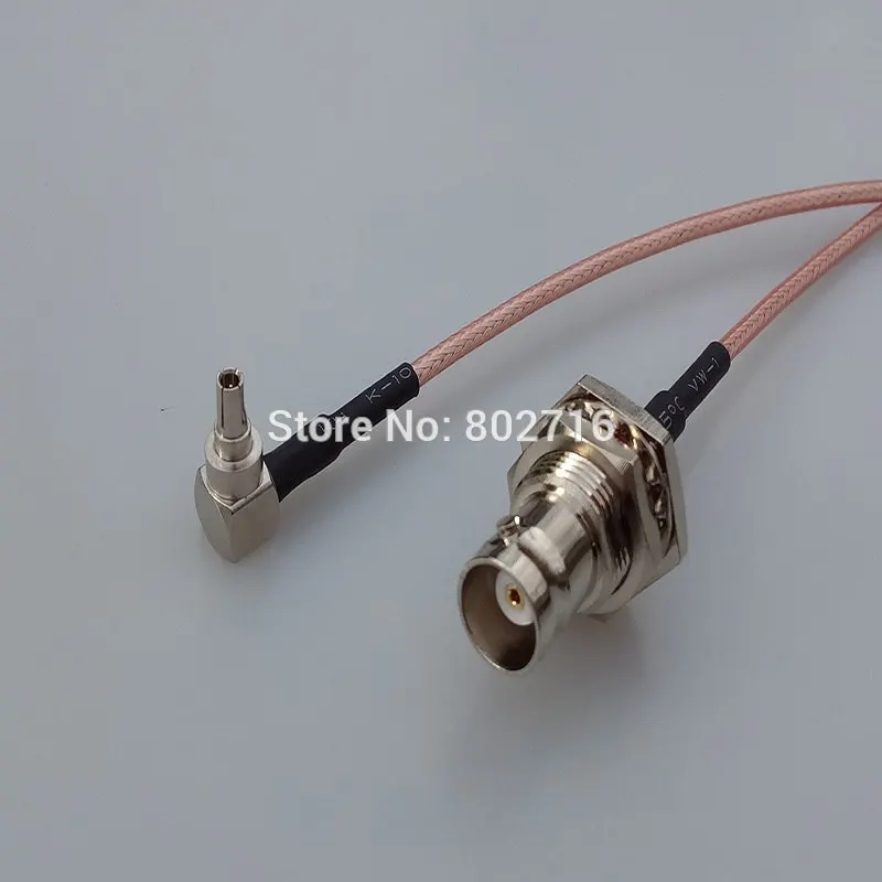 Коннектор BNC мама К CRC9 папа под прямым углом коаксиальный удлинитель RF 1