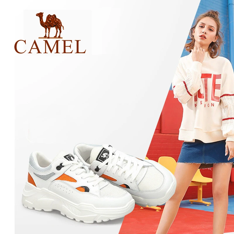 CAMEL/новые модные кроссовки женская повседневная обувь для тенниса из натуральной