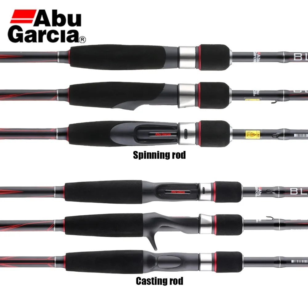 Abu Garcia Black Max BMAX 1,98 м 2,14 м 2,44 м спиннинговая Удочка M мл два наконечника быстрого действия углеродное волокно Морская Рыбалка снасти