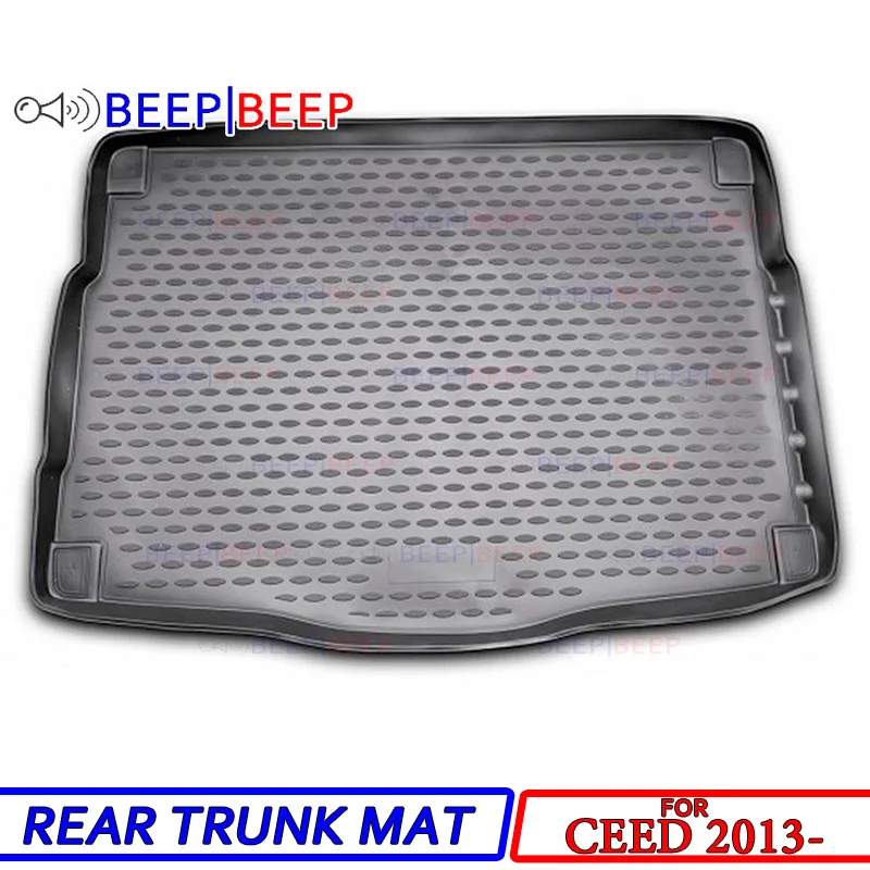 For Kia Ceed 2013- car trunk liner boot cargo mat tray floor carpet rear luggage styling |