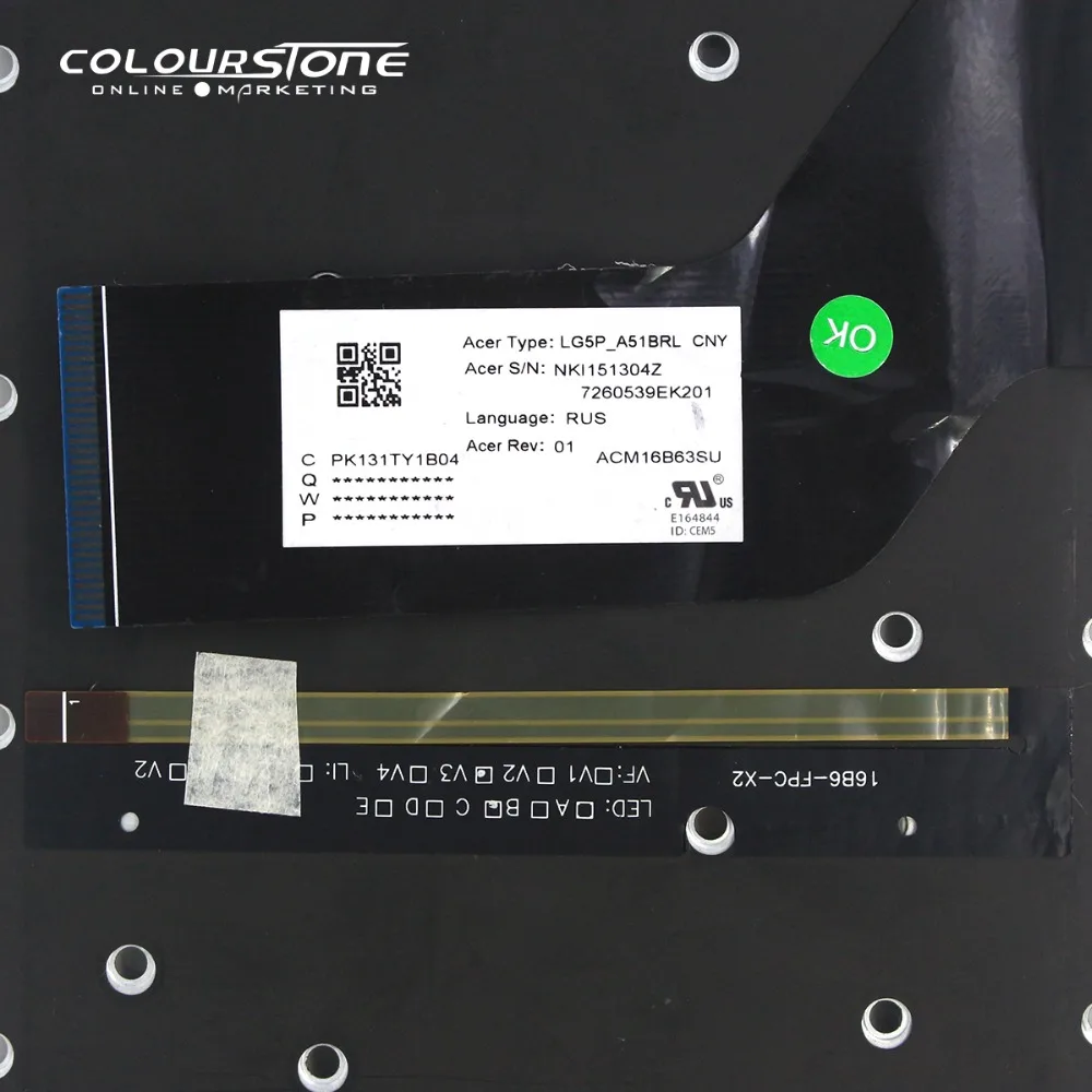 Русская клавиатура для ноутбука Acer Aspire VX 15 VX5-591G VX5-793 клавиатуры с подсветкой без