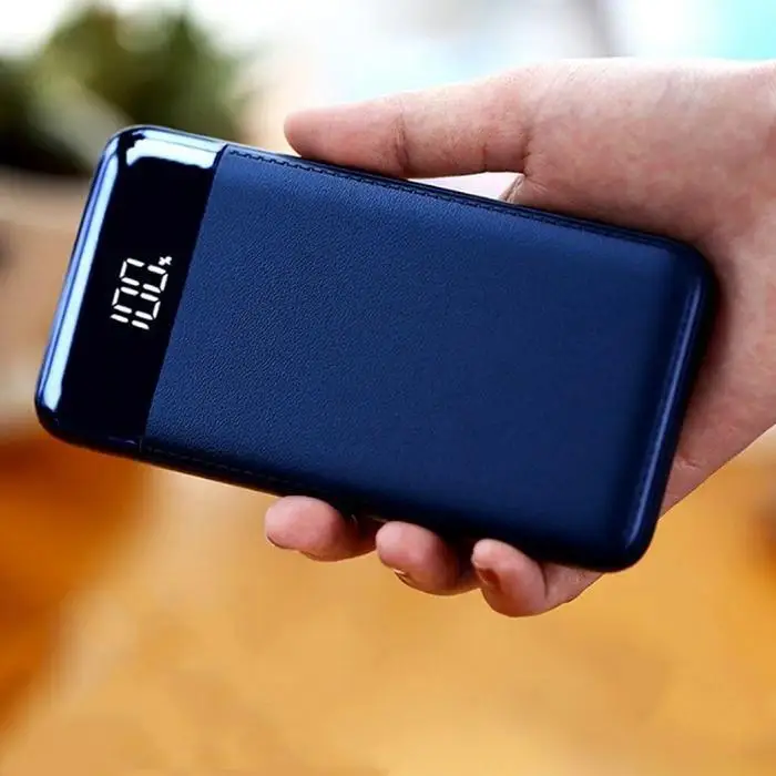 20000 mAh банк питания большой емкости 2 USB выход светодиодный Банк Портативный