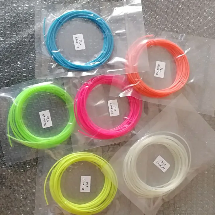 3D PLA Filament 1.75mm Luminous Night Consumables Pen Glowing in Dark High Temperature Plastic Wire | Компьютеры и офис