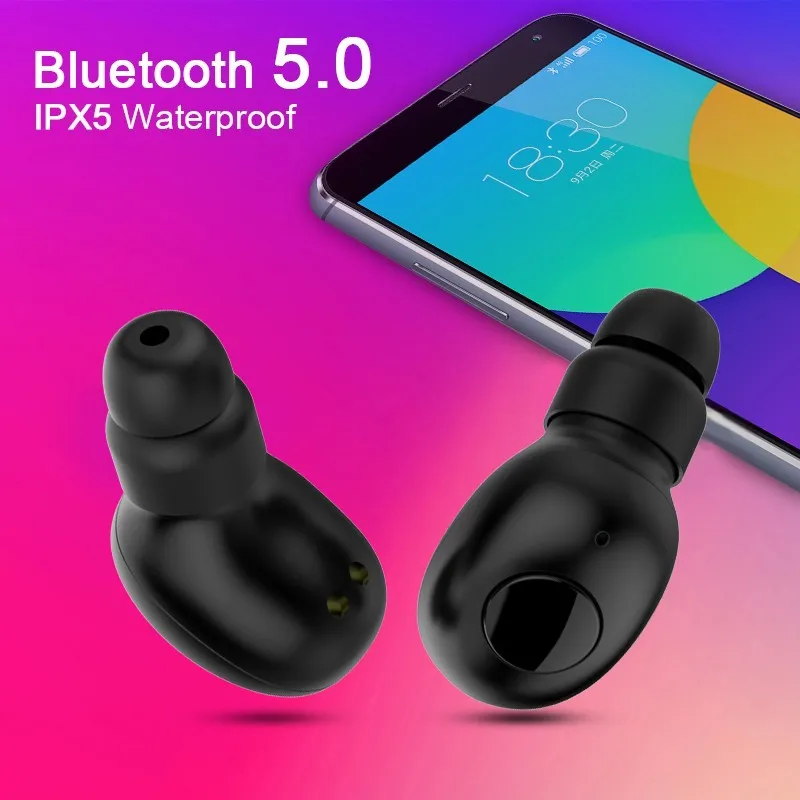 Мини T1 СПЦ V5.0 Bluetooth наушники 3D True Беспроводной стерео с микрофоном Портативные Hi Fi
