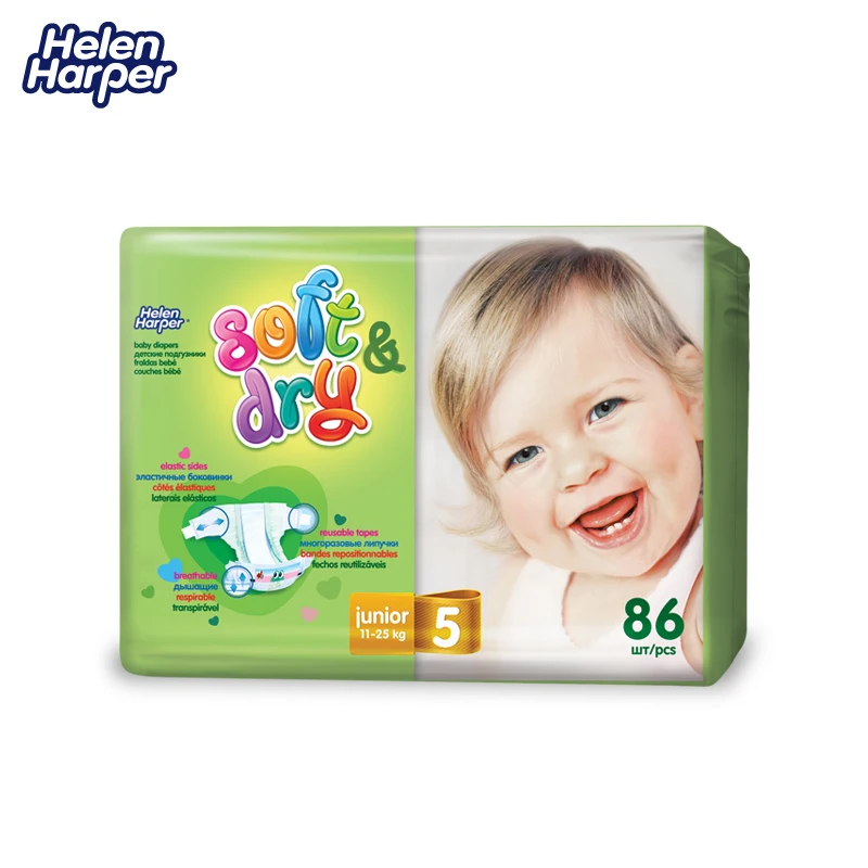 HELEN HARPER Детские подгузники Soft &amp Dry junior 11-25кг. (86 шт.) | Мать и ребенок